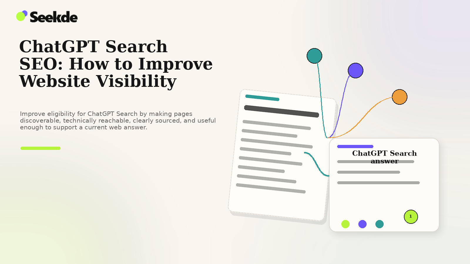 ChatGPT Search SEO: How to Improve Website Visibility