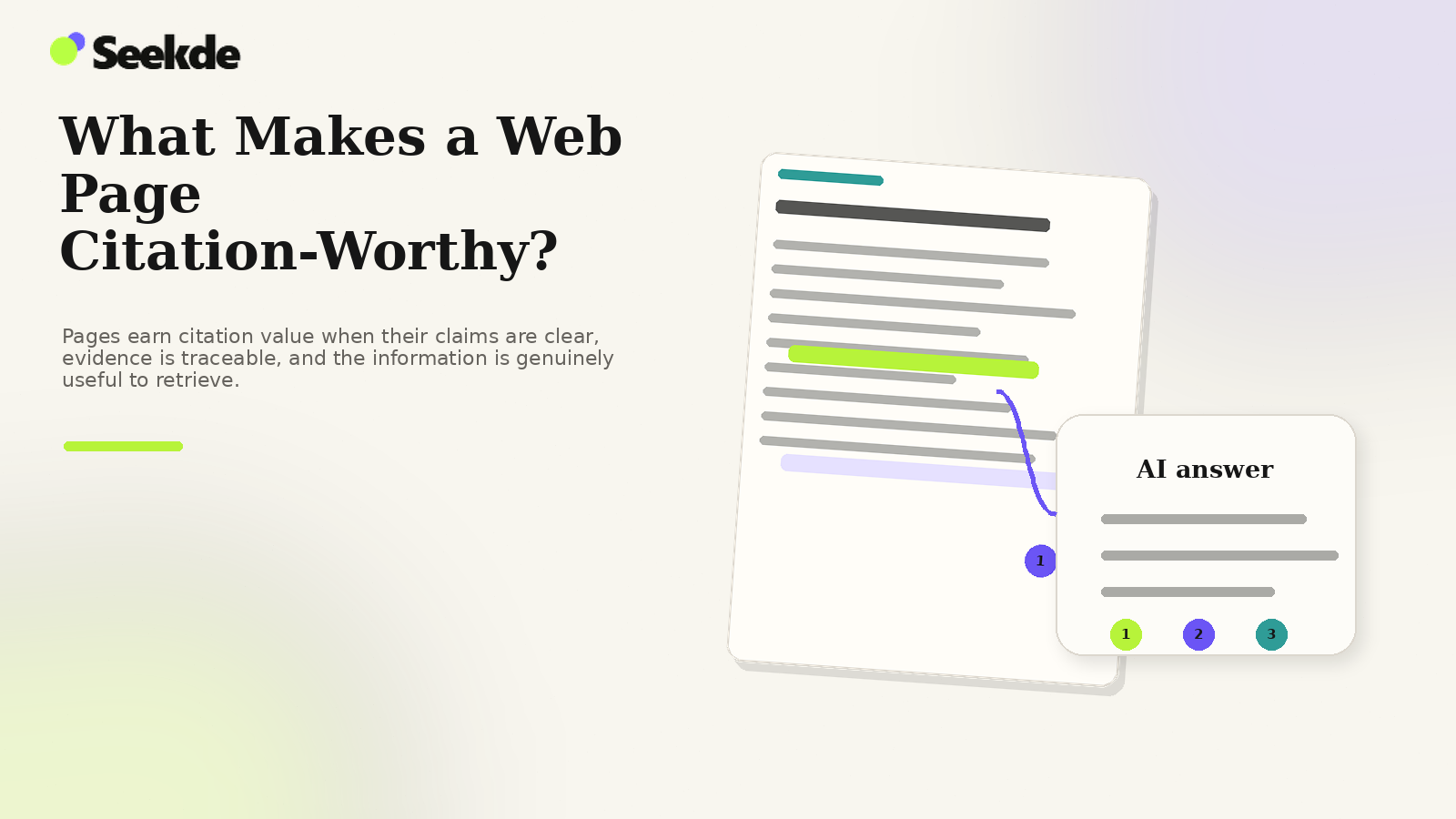 What Makes a Web Page Citation-Worthy?