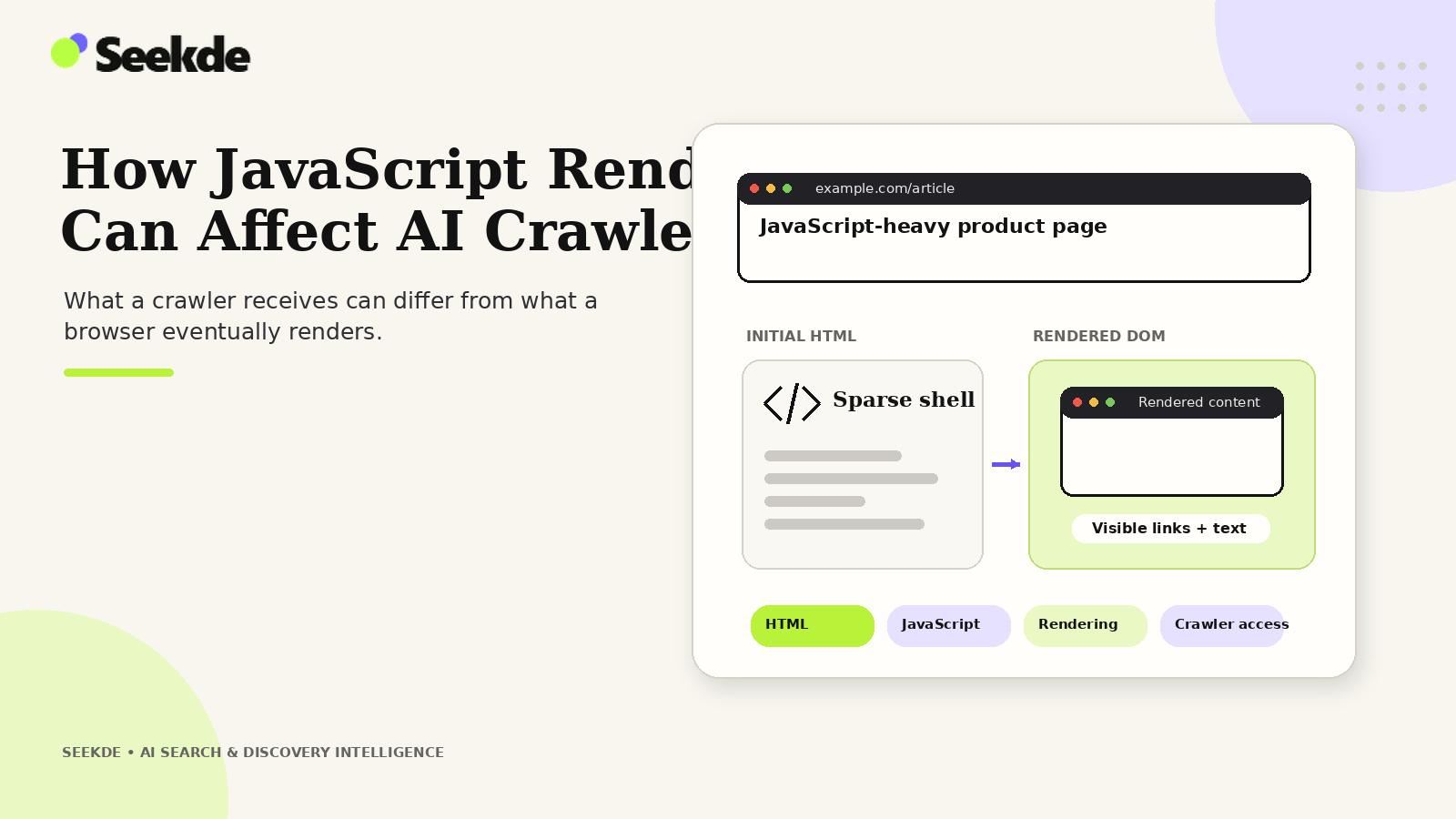 How JavaScript Rendering Can Affect AI Crawlers