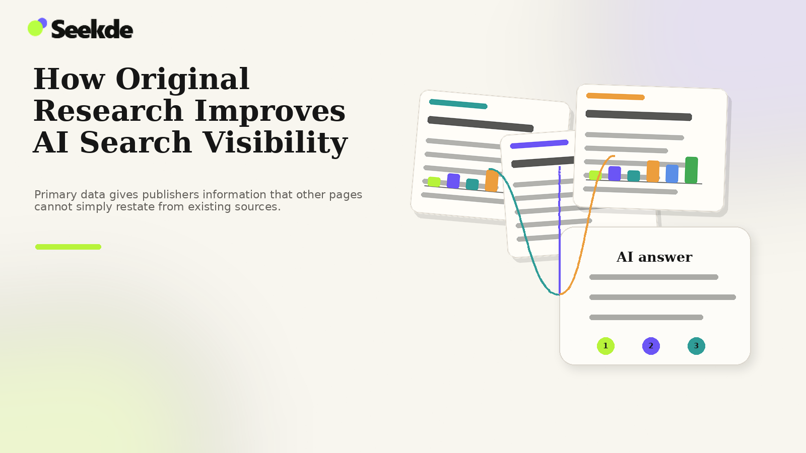 How Original Research Improves AI Search Visibility