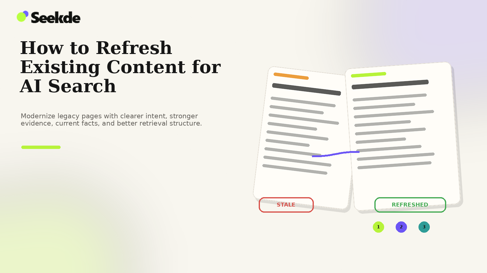 How to Refresh Existing Content for AI Search